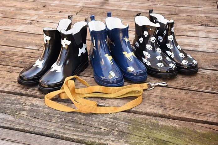 NORTY - Womens Ankle Rain Boots - Ladies Waterproof Winter Spring Garden Boot runs ½ size large-VerdiqueGarden