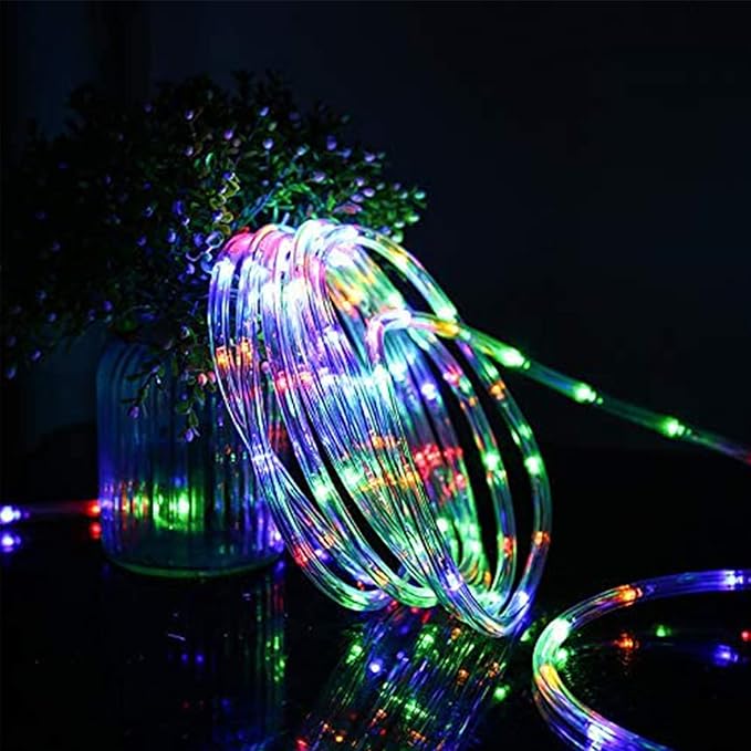 150ft LED Rope Lights Outdoor, 1080 LED Connectable and Flexible Tube Lights with 8 Modes, Waterproof LED Rope Lighting for Garden, Patio, Bedroom, Party, Pool, Indoor Outdoor Decoration (Multicolor)-VerdiqueGarden