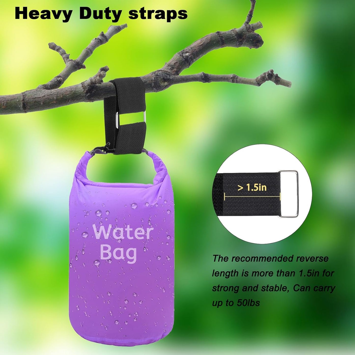 1.5"x32ft Hook and Loop Straps with 30 Metal Buckles, Adjustable Fastening Cable Straps, Cut-to-Length Cinch Strap, Reusable Nylon Securing Cord Ties for Organizer or Storage, Black-VerdiqueGarden