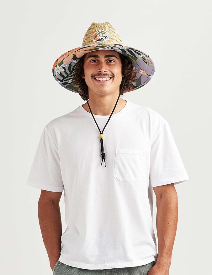 Straw Hat for Men & Women | Lifeguard Hat, Beach Hat & Sun Hat | UPF 50+ Wide Brim for Sun Protection | One Size | Hemlock-VerdiqueGarden