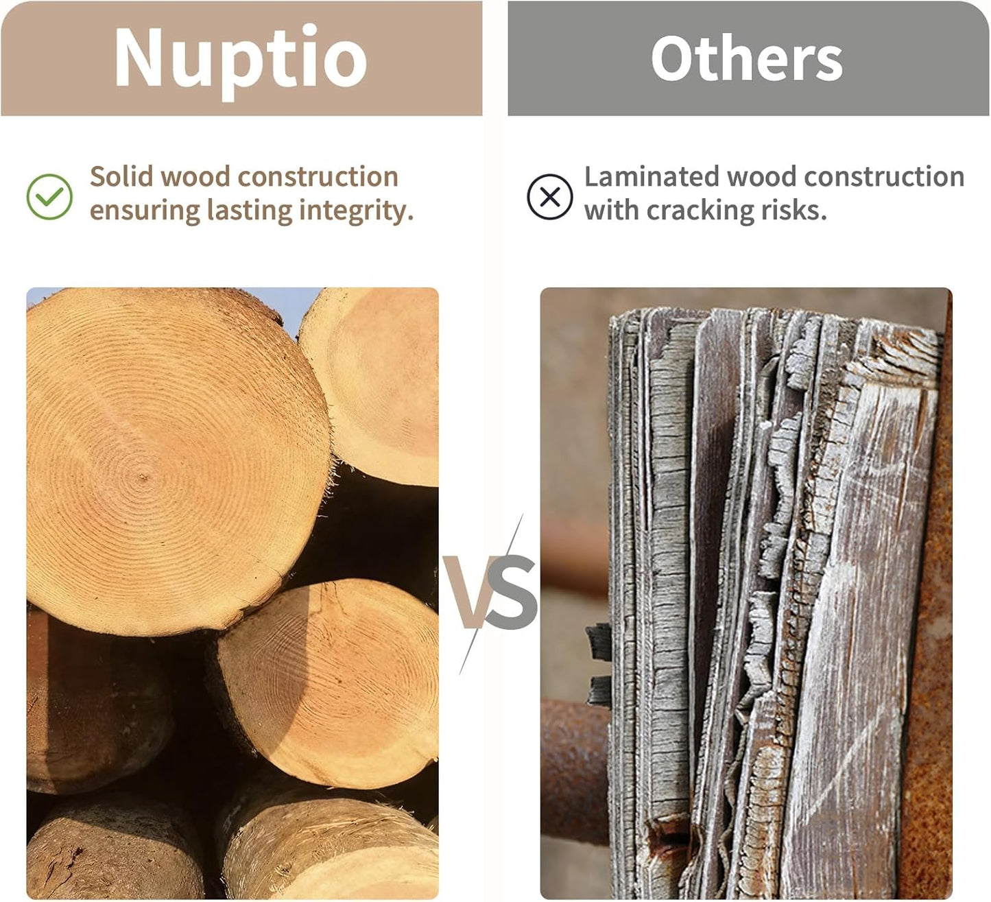 NUPTIO Wooden Box Centerpiece for Table: 2 Pcs 11.8" Long Wood Rectangle Planter Boxes - Farmhouse Washed White Planters for Fall Wedding Dining Living Room Window Mantel Table Decor-VerdiqueGarden