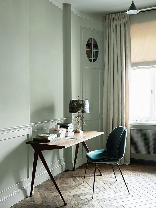 Dimoon 236''x23.6'' Green Peel and Stick Wallpaper Contact Paper Modern Self Adhesive Wall Paper Removable Renter Friendly Textured Solid Color Shelf Cabinet Vinyl Roll (236''x23.6'',Light Green)-VerdiqueGarden