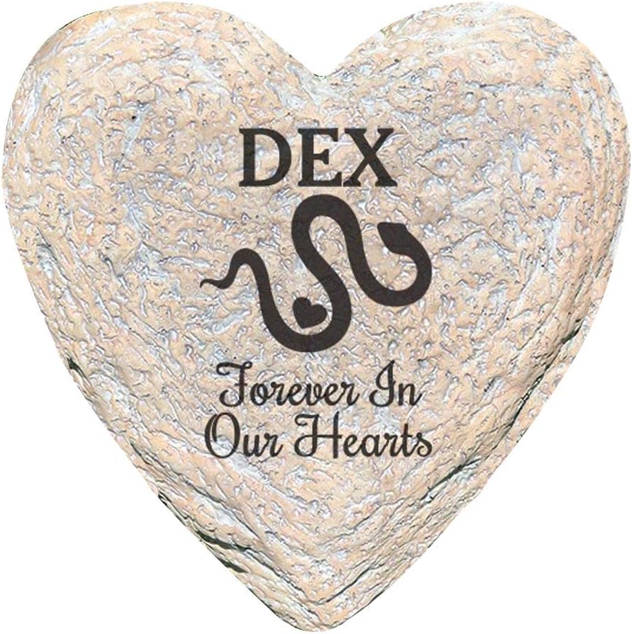 GiftsForYouNow Engraved Assorted Animals with Heart Memorial Heart Garden Stone, Snake Our-VerdiqueGarden
