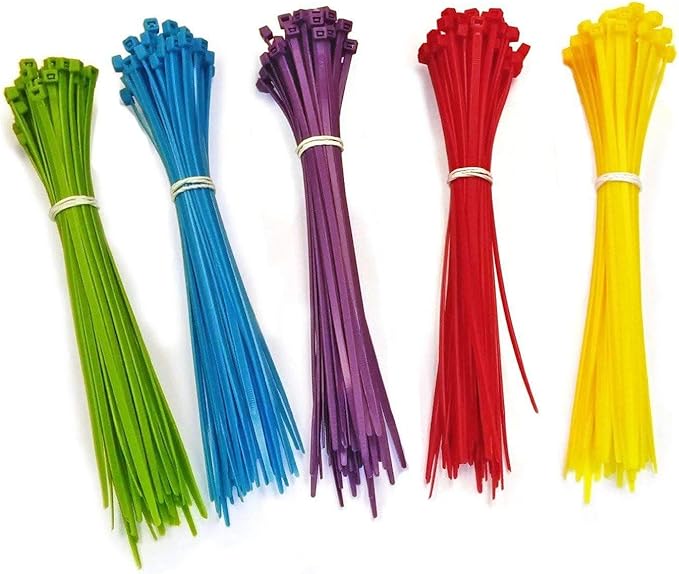 4 Inch Green Zip Ties (1000 Pieces), 18lb Strength, Nylon Cable Wire Ties