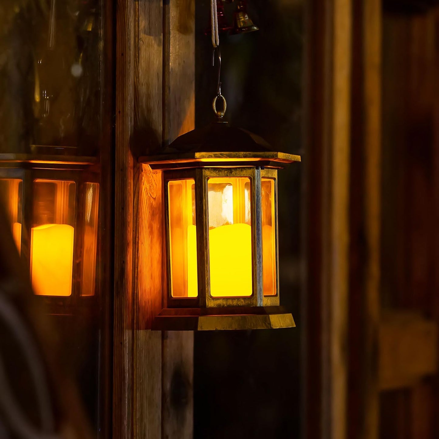 Solar Lantern Outdoor, Outdoor Hanging Candle Lanterns LED Lights - PVC Waterproof Solar Lights Decorative Lantern Lights for Table,Outdoor,Party…-VerdiqueGarden