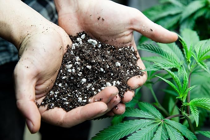 Premium JUST-ADD-Water Potting Soil Mix - Optimal Nutrient-Rich Blend for Thriving and HIGH-Yield Herbal Plants - 20 Quart-VerdiqueGarden