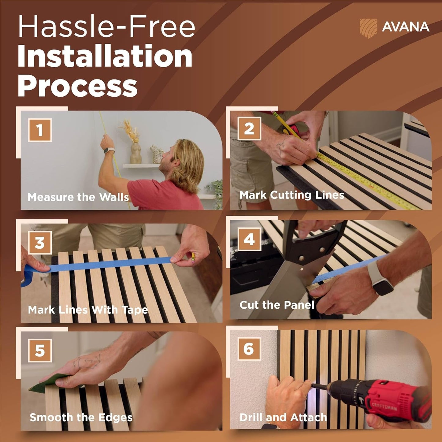 Avana Acoustic Wood Wall Panels – 47.2 X 12.6 White Oak Acoustic Panels 2 PCs – Modern Wall Panels For Interior Wall Decor For Homes, Offices, Studios – Sturdy And Durable Wood Panels For Wall-VerdiqueGarden