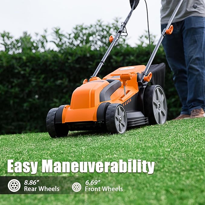 LawnMaster MEB1216K Electric Lawn Mower 16-Inch 12AMP-VerdiqueGarden