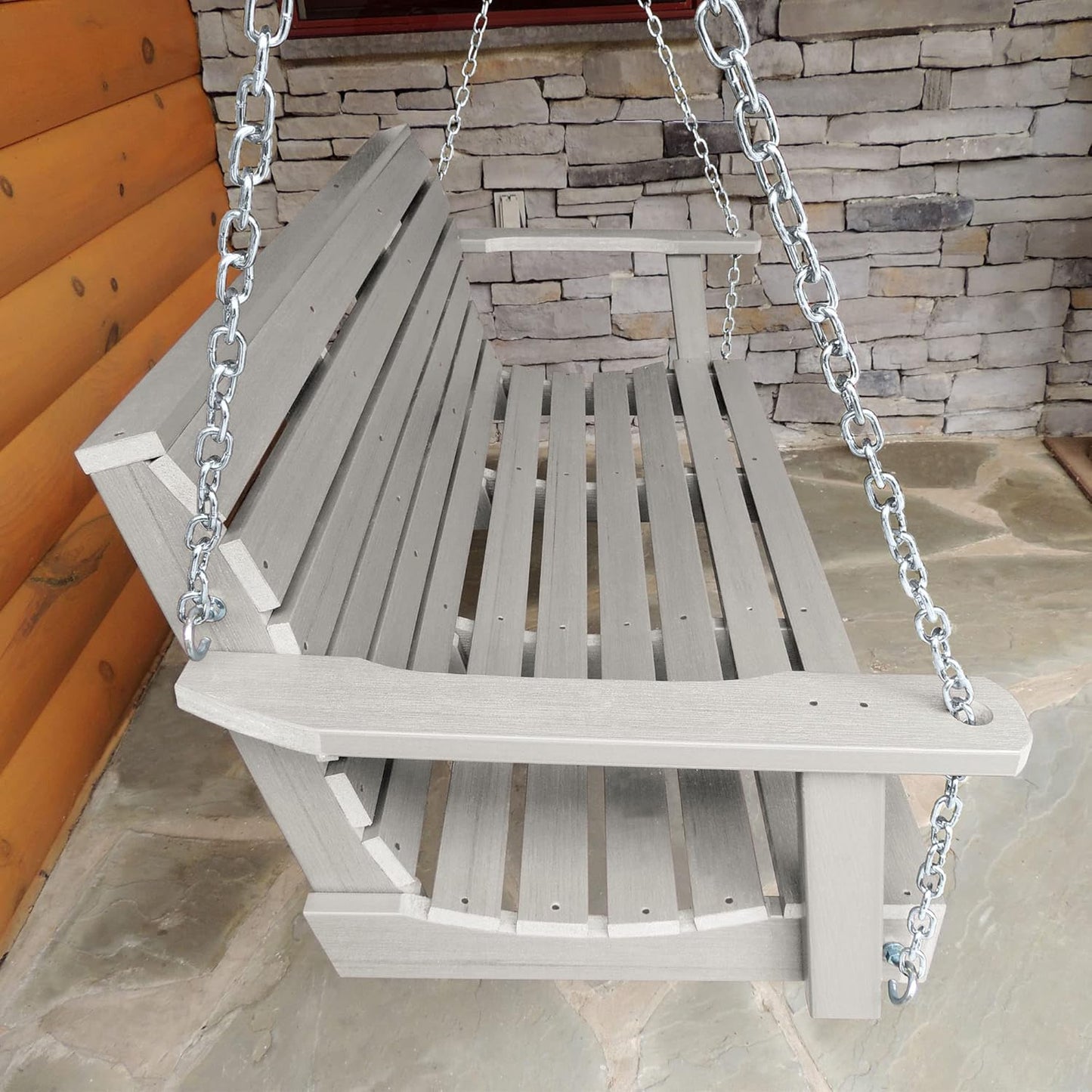 Highwood Weatherly Porch Swing 5 Feet, Harbor Gray-VerdiqueGarden