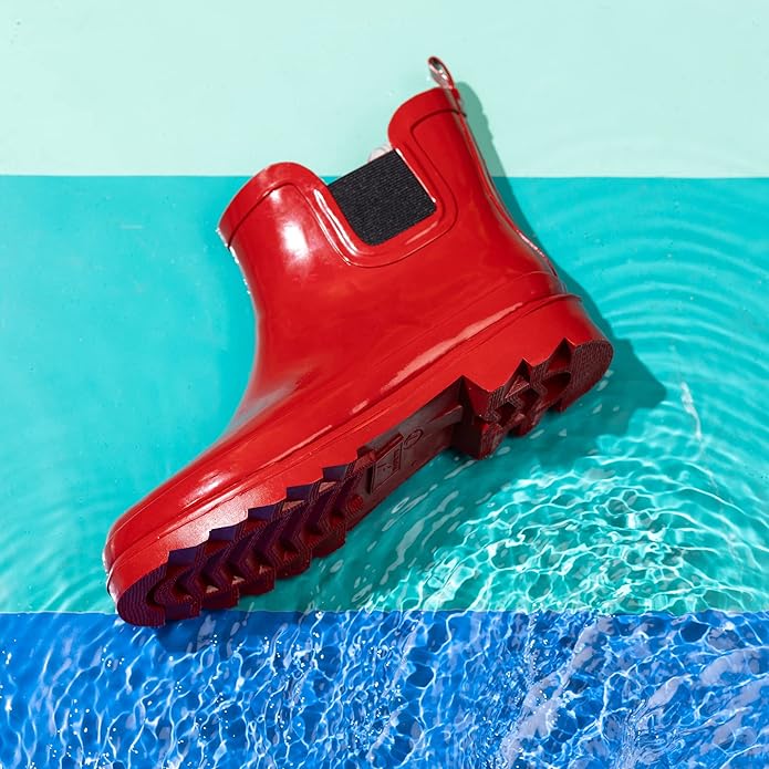 NORTY - Womens Ankle Rain Boots - Ladies Waterproof Winter Spring Garden Boot runs ½ size large-VerdiqueGarden