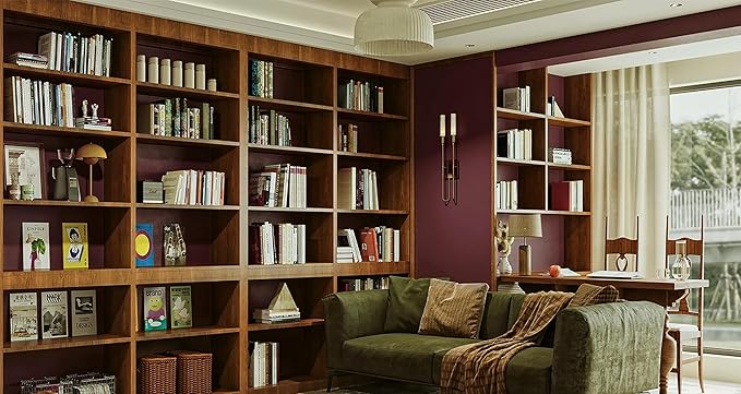 Dimoon 118''x17.7'' Red Peel and Stick Wallpaper Contact Paper Modern Self Adhesive Wall Paper Removable Renter Friendly Textured Solid Color Shelf Cabinet Vinyl Roll (118''x17.7'',Retro Red)-VerdiqueGarden