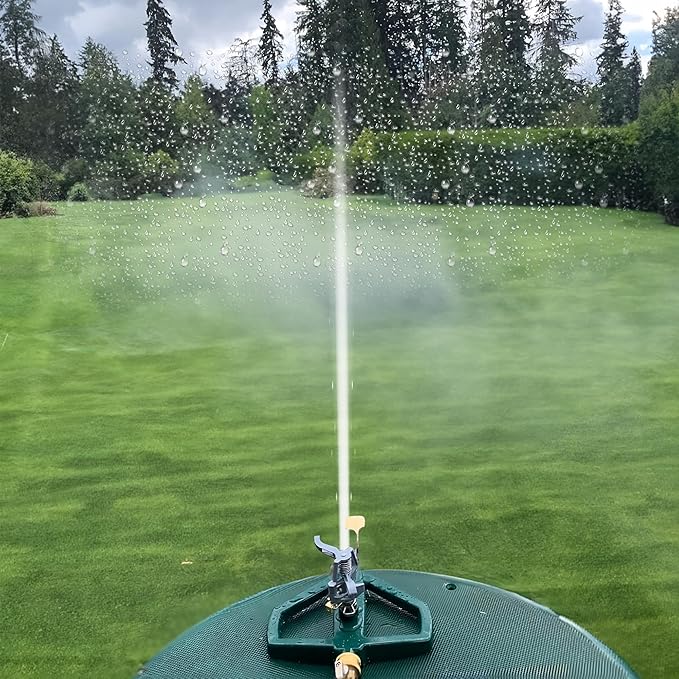 Hourleey Impact Sprinklers for Yard, Heavy Duty 360 Degree Rotating Pulsating Lawn Sprinkler with Metal Base for Garden Large Area, Water Coverage up to 5,800 Sq. Ft-VerdiqueGarden