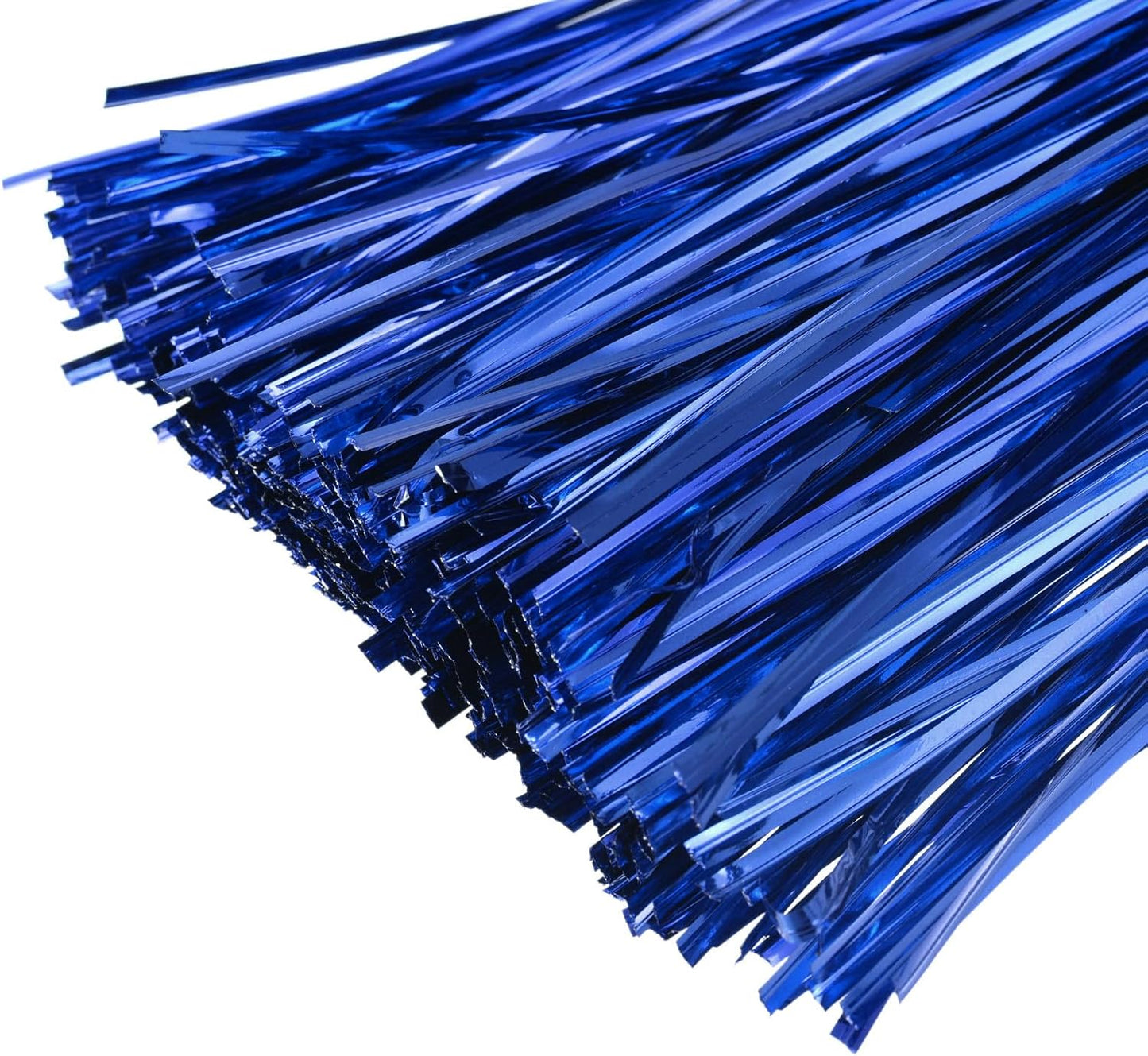MECCANIXITY Foil Twist Ties 6" 15cm Metallic Plastic Closure Tie for Tying Bread, Candy, Cookies, Gift Bags Arts Crafts Ties Blue Pack of 750-VerdiqueGarden
