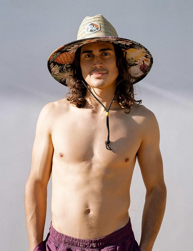Straw Hat for Men & Women | Lifeguard Hat, Beach Hat & Sun Hat | UPF 50+ Wide Brim for Sun Protection | One Size | Hemlock-VerdiqueGarden