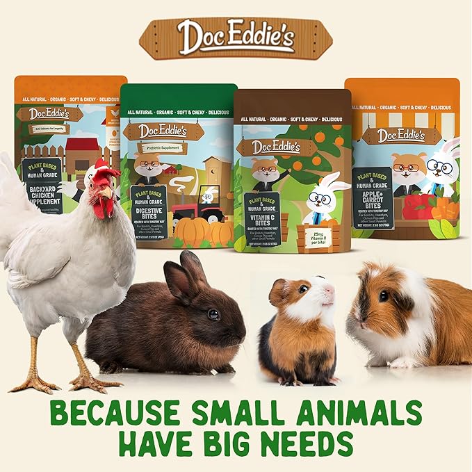 Doc Eddie’s Backyard Chicken Supplement - Plant-Based Treats for Egg Laying Hens - Poultry Feed Enrichment Made with Omega 3 Rich Algae - Essential for Immune Health, Feather Regrowth, Egg Production-VerdiqueGarden