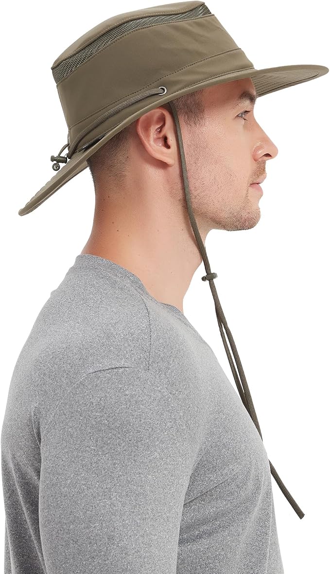 Cimarron Wide Brim Safari Sun Hat for Women & Men – UPF 50+ Outdoor Fishing Hat | Hiking, Running Travel Sun Protection Hat-VerdiqueGarden