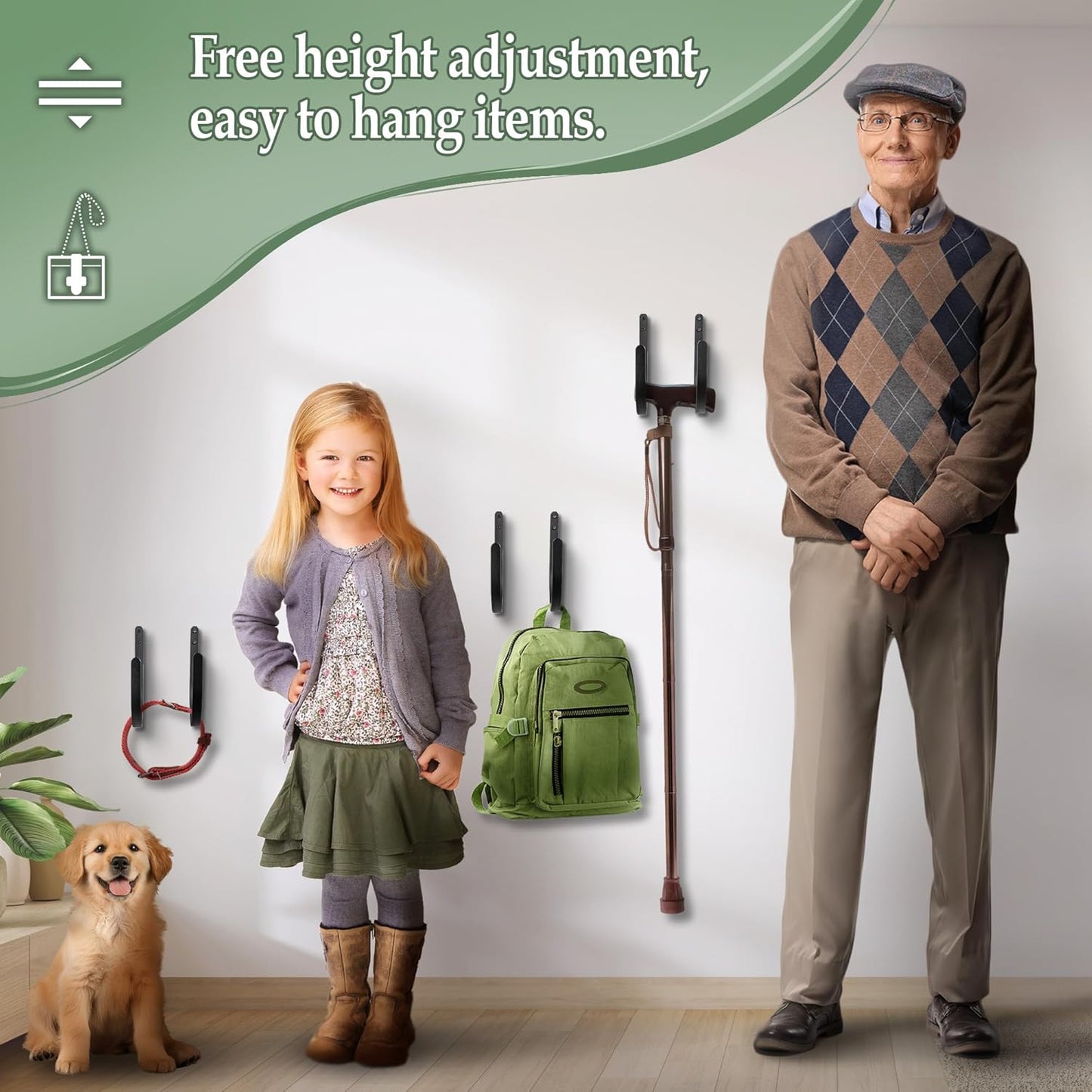 Hose Holders Wall Mount - Heavy-Duty Metal Garden Hose Hanger for Outside - Rust-Proof Hanging Hose Rack Hook Mount for Water Hose (4PCS)-VerdiqueGarden