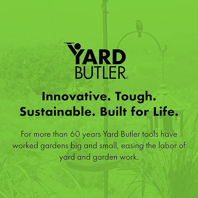 Yard Butler Yard Tree Bird Center - Durable Bird Feeder Holder & Hanging Plant Stand with 3 Hooks & Birdbath Ring - Beautiful Yard Decoration-VerdiqueGarden