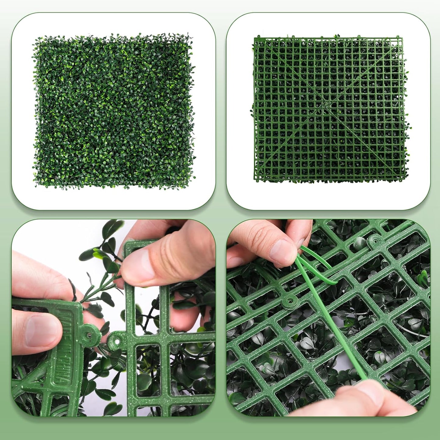 Artificial Ivy Privacy Fence Screen, 40X160 in(43 sqft) UV-Anti Faux Boxwood Roll Panels Greenery Backdrop Vine Leaf Fence Panels Ivy Fence Covering Privacy-VerdiqueGarden