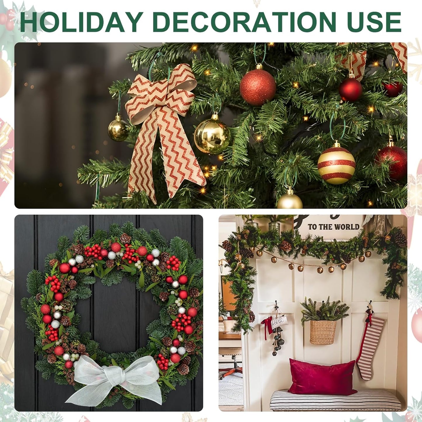 Green Zip Ties 12", 1000 Pack, Cable Ties UV Resistant, Wire Ties 45 lbs Tensile Strength for Garden, Plants, Fence, Holiday Lights, Yakobela-VerdiqueGarden