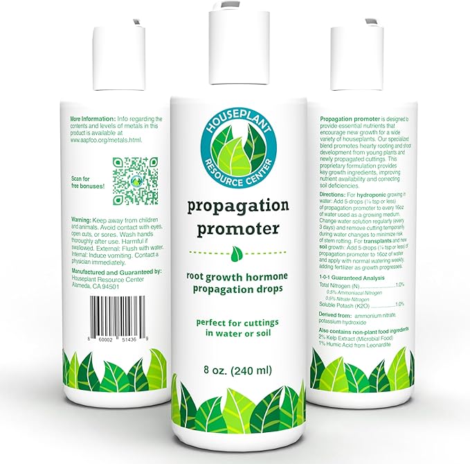 Houseplant Prop Drops - Propagation Promoter & Root Growth Hormone | Root Stimulator for Cuttings | Supports Stronger, Healthier Plants | Easy-to-Use Liquid Formula for Water & Soil Propagation | 8oz-VerdiqueGarden