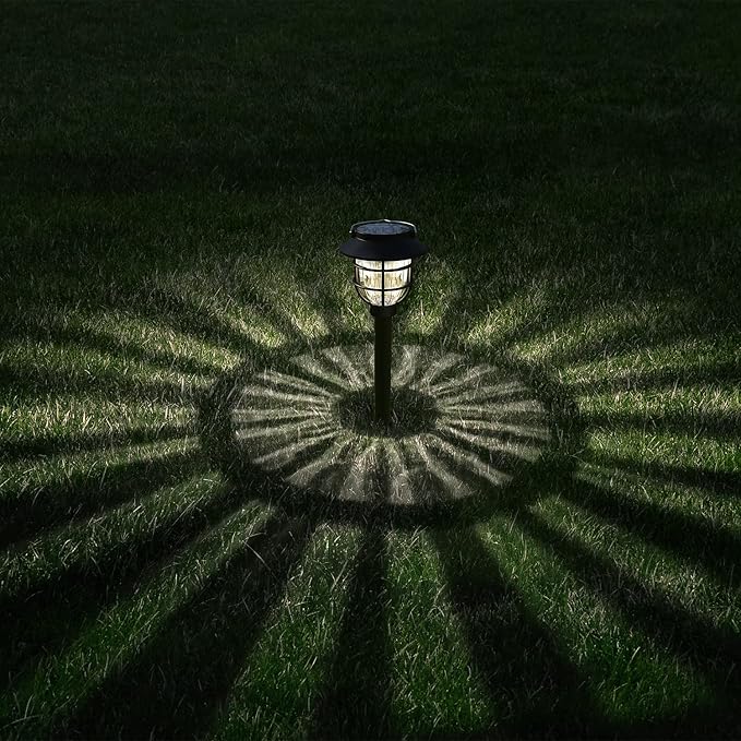 10 Pack Solar Pathway Lights Outdoor - Bright Solar Powered Garden Lights with Warm White LED, Auto On/Off Waterproof Path Lights Decorative, Landscape Lighting for Yard Patio Walkway Driveway-VerdiqueGarden