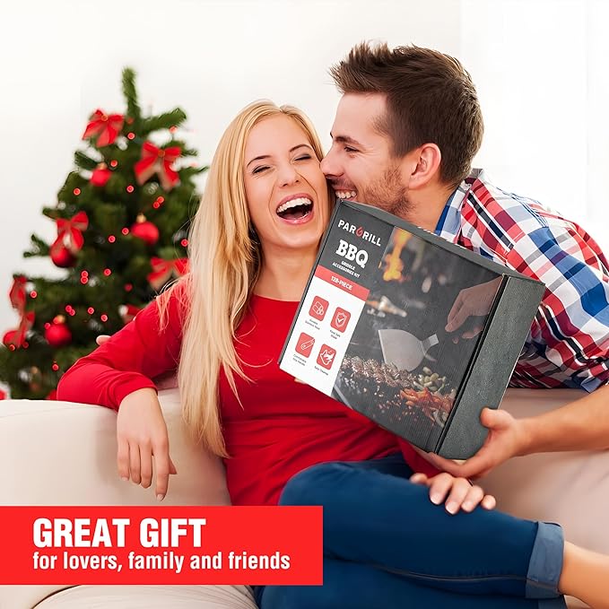 128 PCS Griddle Accessories Kit - Premium Flat Top Grill Accessories Set for Blackstone & Camp Chef, Stainless Steel BBQ Tool Utensils Gift Grilling Set for Lover Outdoor Men Women dad-VerdiqueGarden