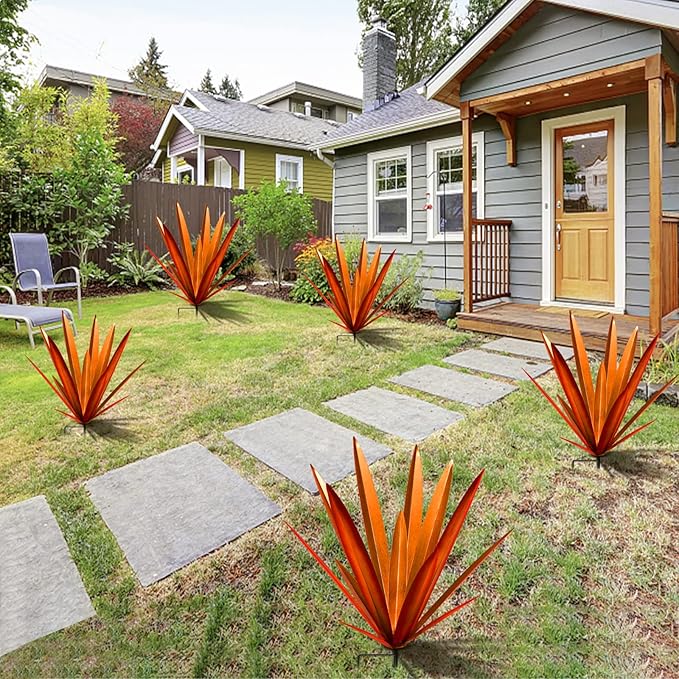 Homight Metal Tequila Country Sculpture DIY Tequila Plant Home Decor Country Tequila Garden Ornament Indoor Outdoor Statue Patio Lawn Patio Stake Decoration Gift to The Garden-VerdiqueGarden