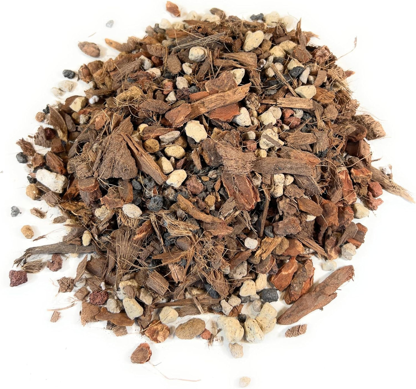 Molly's Orchid Potting Mix - Premium Gritty Soilless Orchid Mix - Chunky High Drainage vs Standard Potting Soil for Indoor Plants - Contains Bark, Coco Chips, Akadama, Pumice, Lava Rock 10 Dry Quarts-VerdiqueGarden