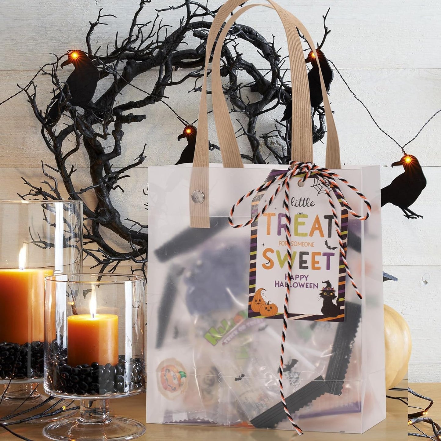 KINGLAKE Orange Black White Cotton Twine 2mm 328 Feet for Gift Wrapping DIY Crafts Halloween Party Decoration Gift Tags-VerdiqueGarden