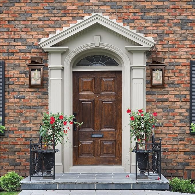 Dusk to Dawn Outdoor Wall Lantern, Exterior Wall Sconce Fixture with Tempered Clear Seeded Glass, Oil Rubbed Bronze (ORB) Finish for Outdoors (Medium Wall Mount - 2 Pack)-VerdiqueGarden