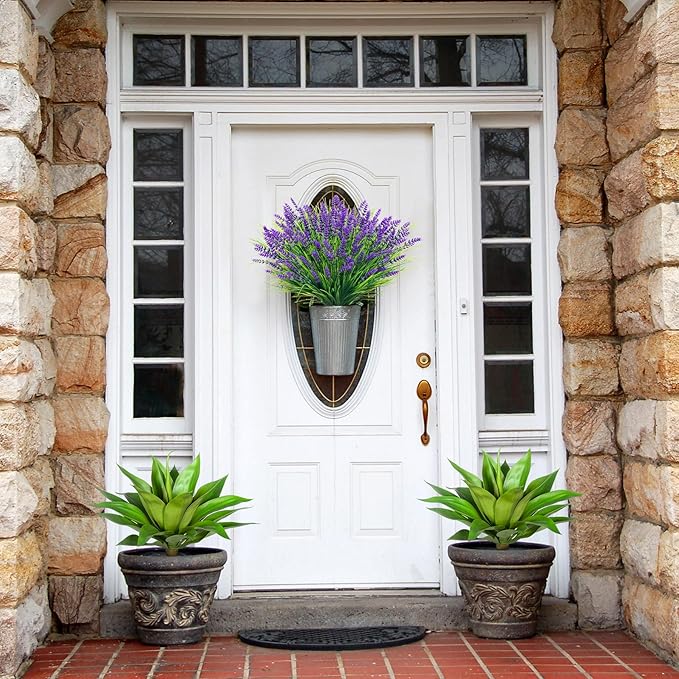 Artificial Agave Plants,Large UV Resistant Fake Agave Planters for Indoor and Outdoor Decorating Artificial Plants for Outdoors Plants(2Pack, 22")-VerdiqueGarden