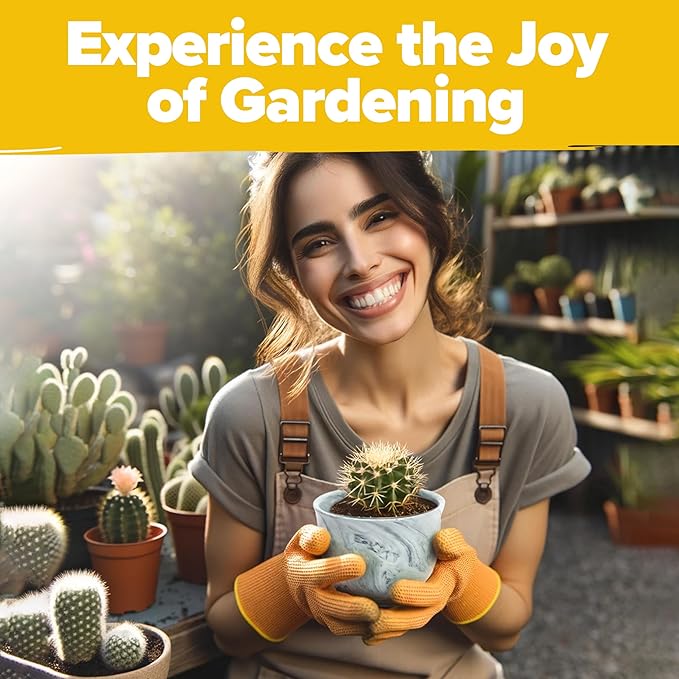 HOME GROWN Deluxe Succulent & Cactus Seed Grow Kit - Complete Indoor Plant Kit with Cactus Seeds, Potting Soil, Ceramic Pots, Drip Trays, and Grow Guide for Plant Enthusiasts-VerdiqueGarden