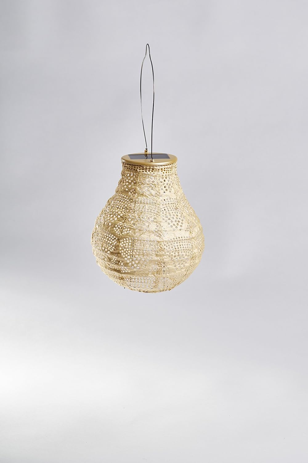 Allsop Soji Stella - Bulb - 8" Outdoor Solar Lantern - Pearl-VerdiqueGarden