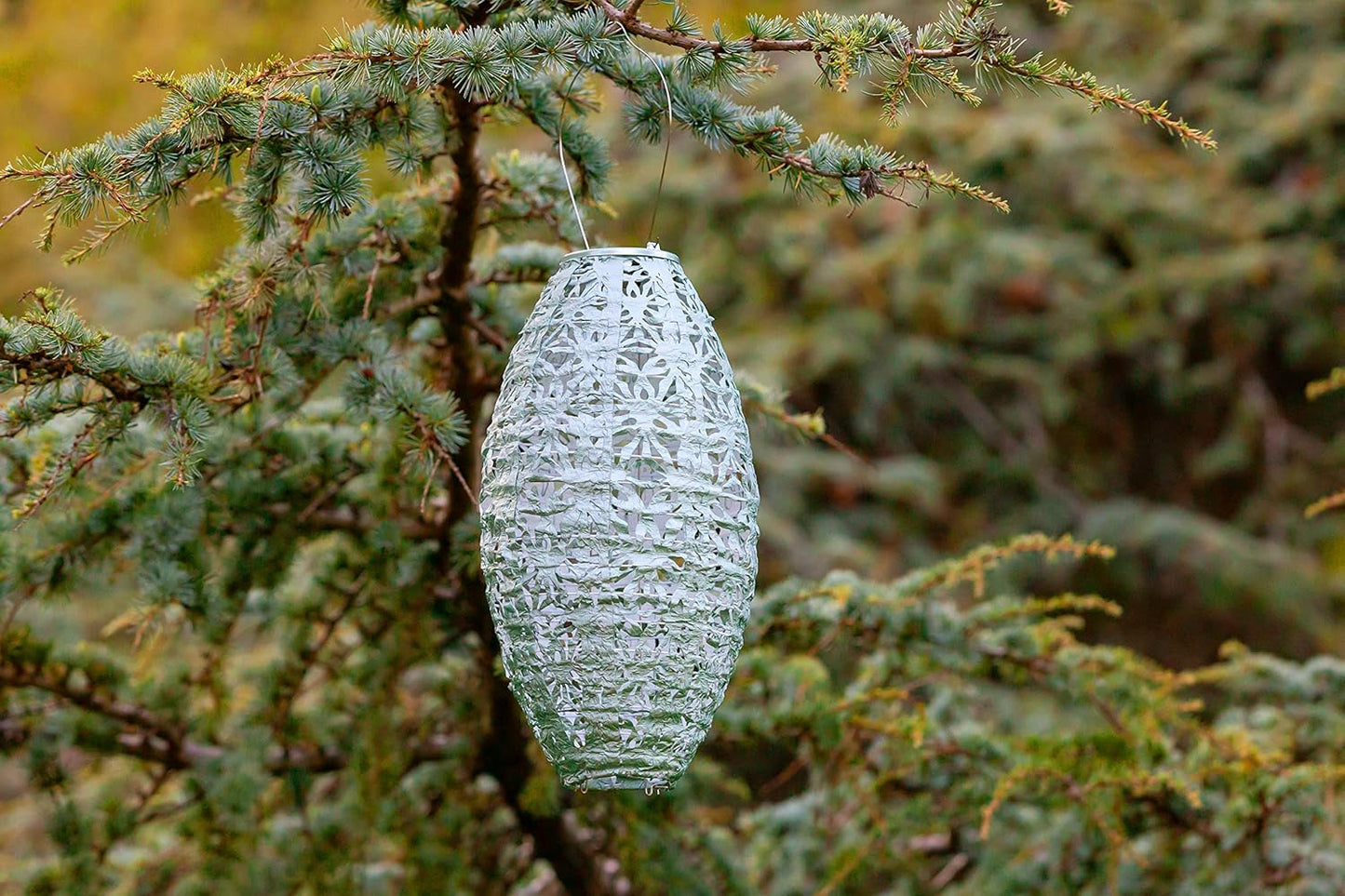 Allsop Soji Stella - Wilflower Pod - 15" Outdoor Solar Lantern - Sage-VerdiqueGarden