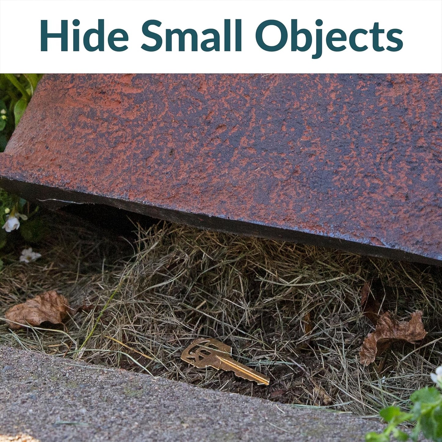 Sunnydaze 11" H Polyresin Faux Landscape Rock Cover - Lightweight Fake Rock Well Pump Cover for Outside - Gray-VerdiqueGarden