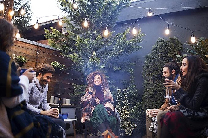 BRIMAX 25 Pack 2W S14 Replacement LED Bulbs,2700K Soft Warm White, Shatterproof Waterproof Outdoor String Light Bulbs Dimmable,E26 Medium Base,Plastic Edison Bulbs for Patio Garden-VerdiqueGarden