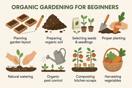 Step-by-step guidance for beginners on organic gardening.