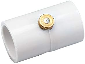 10 Pack (50 Total Couplings) Orbit 1/2 Inch PVC Coupling with Brass and Stainless Steel Mist Nozzle - 5 Pack-VerdiqueGarden