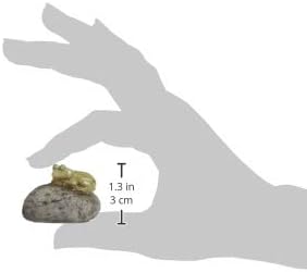 Top Collection Miniature Fairy Garden and Terrarium Statue, Sleeping Cute Frog on Stone-VerdiqueGarden