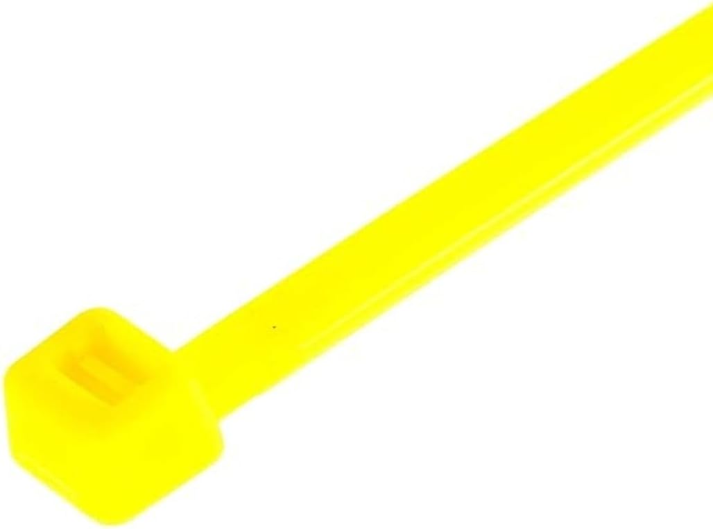 GTSE 8 Inch Yellow Zip Ties, 100 Pack, 18lb Strength, UV Resistant Strong Nylon Cable Ties, Self-Locking 8" Tie Wraps-VerdiqueGarden