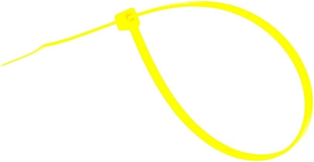 GTSE 14 Inch Yellow Zip Ties, 100 Pack, 50lb Strength, UV Resistant Long Nylon Cable Ties, Self-Locking 14" Tie Wraps-VerdiqueGarden