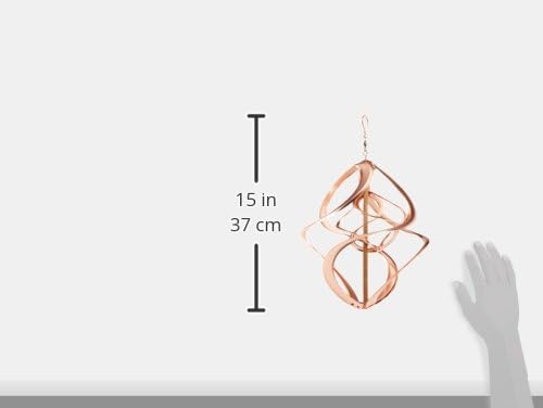 Red Carpet Studios Cosmix Copper Double Wind Sculpture, Small (31058), 14 Inch-VerdiqueGarden