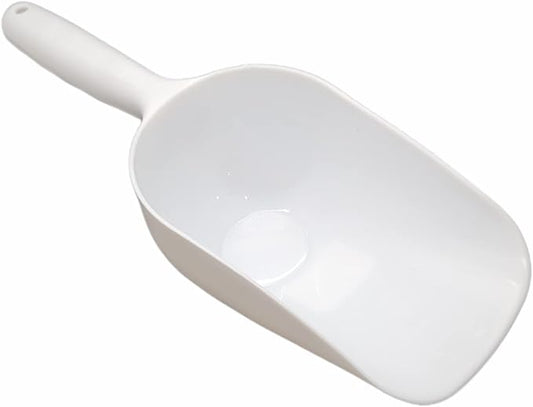 Jumbo Plastic Scoop - 12" Large Food Scoop for Flour, Sugar, Cereal, Pet Food, Gardening-VerdiqueGarden