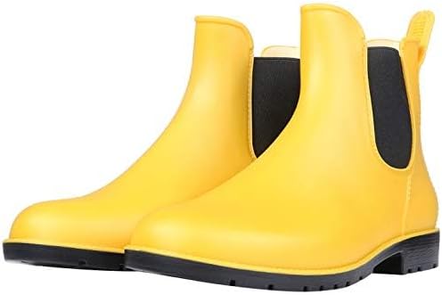 Asgard Women's Ankle Rain Boots Waterproof Chelsea Boots-VerdiqueGarden