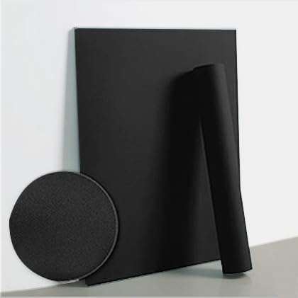 Dimoon 236''x15.7'' Black Skin Peel and Stick Wallpaper Contact Paper Modern Self Adhesive Wall Paper Removable Renter Friendly Textured Solid Color Cabinet Vinyl Roll (236''x15.7'',Black Skin)-VerdiqueGarden