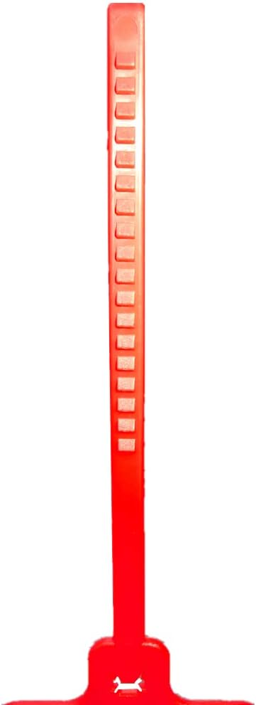 100pcs Reusable Blank Plastic Tags Ties Key Tags 1.45"*2.48" Serrated Tension Sealing Strap with Large Label Plastic Tie Mark Label Waterproof Hang Sign Write on Tag (Red, 100pcs)-VerdiqueGarden