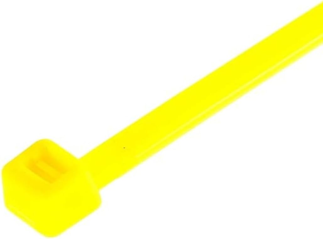 GTSE 14 Inch Yellow Zip Ties, 100 Pack, 50lb Strength, UV Resistant Long Nylon Cable Ties, Self-Locking 14" Tie Wraps-VerdiqueGarden