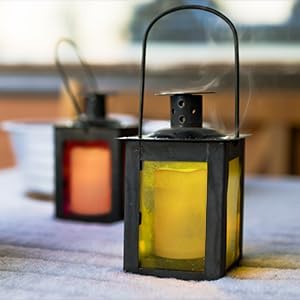 Large Outdoor Waterproof Flameless Candles with Remote Control,D3'' x H5.5'' Battery Operated Flickering LED Pillar Candle Plastic for Outdoor/Indoor Decoration Wedding, Party, Birthday (2PACK)-VerdiqueGarden