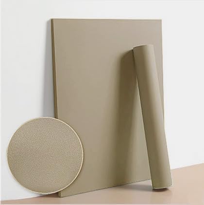 Dimoon 78.7''x15.7'' Etoupe Skin Peel and Stick Wallpaper Contact Paper Modern Self Adhesive Wall Paper Removable Renter Friendly Textured Solid Shelf Cabinet Vinyl Roll (78.7''x15.7'',Etoupe Skin)-VerdiqueGarden
